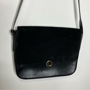 Leo Et Violette made in Italy black leather‎ crossbody bag medium size